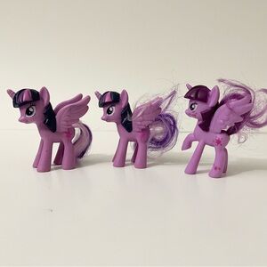 Lot of 3 My Little Pony Twilight Sparkle Toys